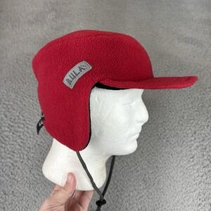 Vintage Bula Hat Cap One Size Red adjustable strap Made in USA Hiking Skiing